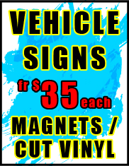 Magnet Vehicle Jack Flash Signs